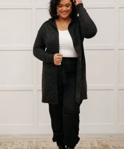 Ave Shops Clothing Mila Cardigan In Charcoal