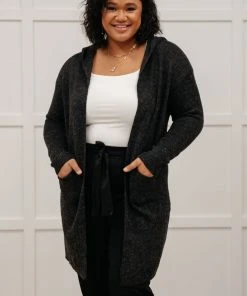 Ave Shops Clothing Mila Cardigan In Charcoal