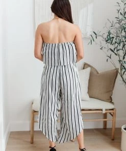 Ave Shops Dresses, Rompers, Jumpsuits Modern Stripes Sleeveless Jumpsuit