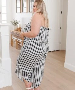 Ave Shops Dresses, Rompers, Jumpsuits Modern Stripes Sleeveless Jumpsuit