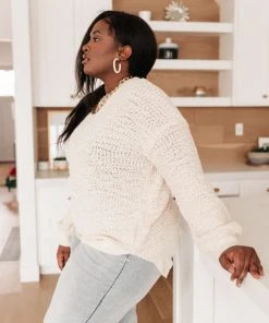 Ave Shops Monaco Ivory Sweater | Soft Cardigan for Women | Cozy Outerwear 24 Ave Shops Clothing Monaco Sweater In Ivory