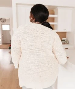Ave Shops Monaco Ivory Sweater | Soft Cardigan for Women | Cozy Outerwear 25 Ave Shops Clothing Monaco Sweater In Ivory