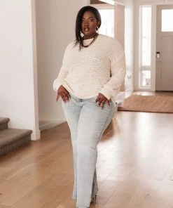 Ave Shops Monaco Ivory Sweater | Soft Cardigan for Women | Cozy Outerwear 21 Ave Shops Clothing Monaco Sweater In Ivory