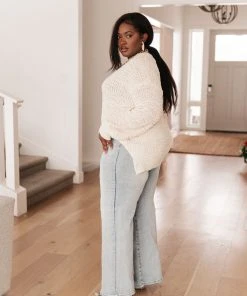 Ave Shops Monaco Ivory Sweater | Soft Cardigan for Women | Cozy Outerwear 18 Ave Shops Clothing Monaco Sweater In Ivory