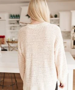 Ave Shops Monaco Ivory Sweater | Soft Cardigan for Women | Cozy Outerwear 23 Ave Shops Clothing Monaco Sweater In Ivory