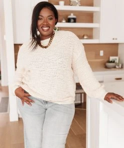 Ave Shops Monaco Ivory Sweater | Soft Cardigan for Women | Cozy Outerwear 17 Ave Shops Clothing Monaco Sweater In Ivory