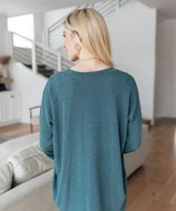 Ave Shops Moon Bay Top In Blue Clothing