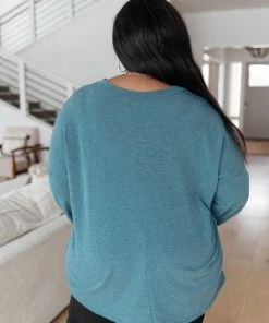 Ave Shops Moon Bay Top In Blue Clothing