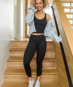 Ave Shops Move With Me Black Tank New Arrivals