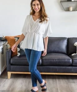 Ave Shops Ms. Chic White Blouse