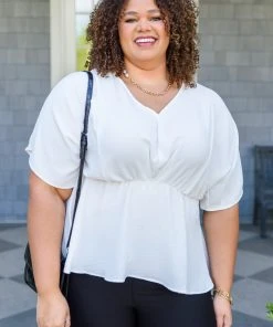 Ave Shops Ms. Chic White Blouse