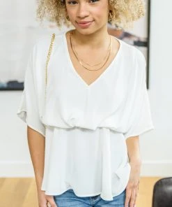 Ave Shops Ms. Chic White Blouse