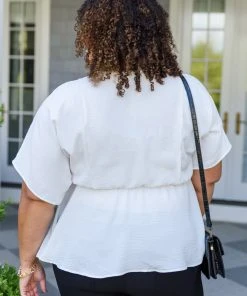 Ave Shops Ms. Chic White Blouse