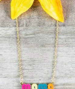Wfs Multi Color Mama Retro Necklace