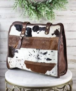 Myra MEGA SALE - Premium Multi Cowhide Tote Handbag for Women -The Cinchy Cowgirl Store MultiCowhideToteHandbag 1080x