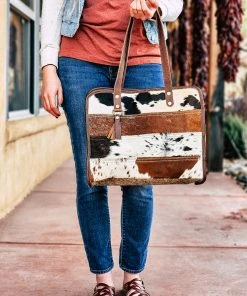 Myra >> MEGA SALE << Multi Cowhide Tote Handbag