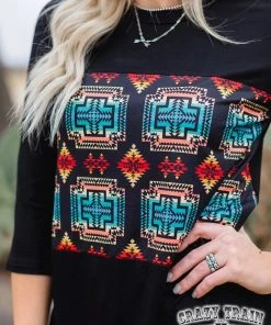 Crazy Train Aztec Trends Top