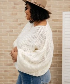 Ave Shops Natural Beauty Knit Sweater In Ivory