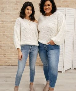 Ave Shops Natural Beauty Knit Sweater In Ivory