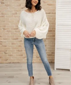 Ave Shops Natural Beauty Knit Sweater In Ivory