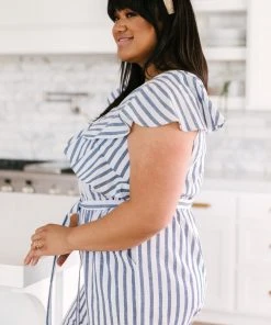 Ave Shops Nautical & Nice Striped Jumpsuit