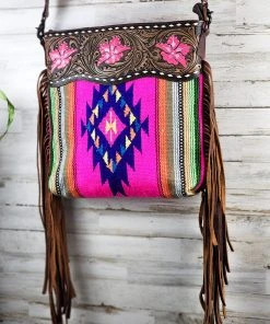 American Darling Handbags & Wallets Concealed Carry Neon For Me Fringe Crossbody Handbag