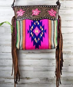 American Darling Handbags & Wallets Concealed Carry Neon For Me Fringe Crossbody Handbag