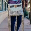 Myra Neutral Boho Pattern & Cowhide Crossbody >> MEGA SALE <<