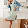 Ave Shops New Vibrations Sage Green Dress | Flattering & Stylish Women's Dress 2 Ave Shops New Vibrations Dress In Sage