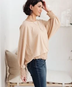 Ave Shops Next In Line Top In Tan