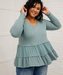 Ave Shops Nicely Done Tiered Top Clothing