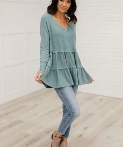 Ave Shops Nicely Done Tiered Top Clothing
