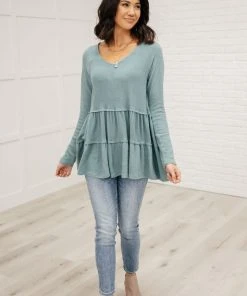 Ave Shops Nicely Done Tiered Top Clothing