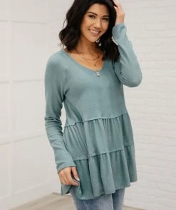 Ave Shops Nicely Done Tiered Top Clothing