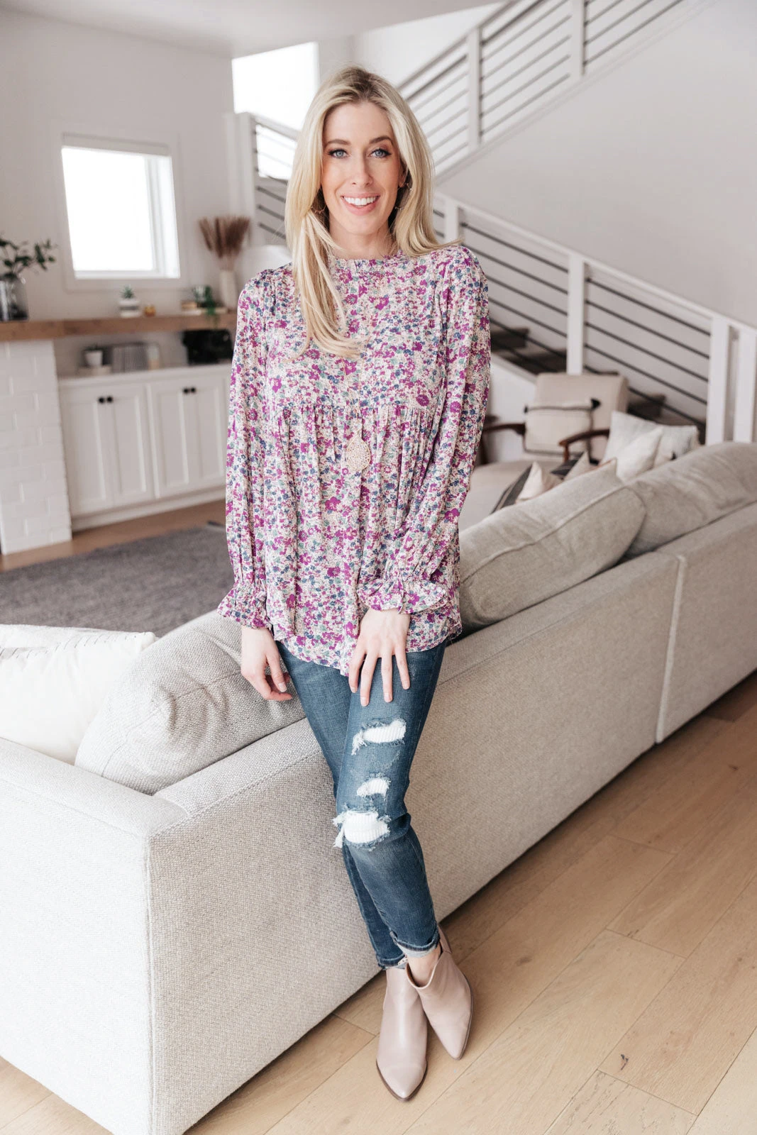 Ave Shops Nothing Sweeter Purple Long Sleeve Top for Women | Fashionable & Comfortable 11 Ave Shops Nothing Sweeter Top In Purple Clothing