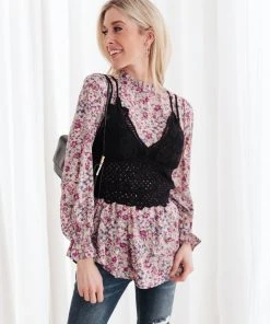 Ave Shops Nothing Sweeter Purple Long Sleeve Top for Women | Fashionable & Comfortable 30 Ave Shops Nothing Sweeter Top In Purple Clothing