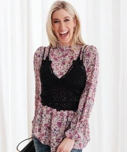 Ave Shops Nothing Sweeter Purple Long Sleeve Top for Women | Fashionable & Comfortable 32 Ave Shops Nothing Sweeter Top In Purple Clothing