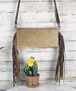 Myra Nova Cowhide Tooled Fringe Wallet Crossbody