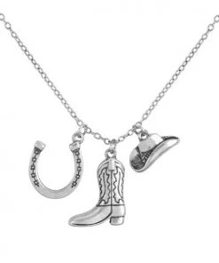 Wfs Horseshoe Boot Charm Necklace New Arrivals