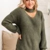 Ave Shops Olive Branch Sweater Clothing