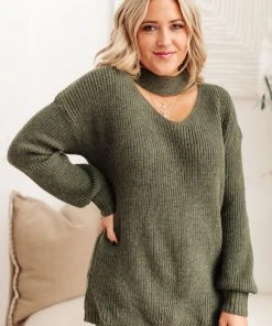 Ave Shops Olive Branch Sweater Clothing
