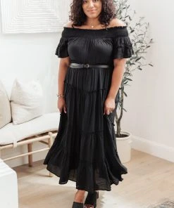 Ave Shops Dresses, Rompers, Jumpsuits Olivia Tiered Maxi Dress In Black