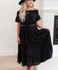 Ave Shops Dresses, Rompers, Jumpsuits Olivia Tiered Maxi Dress In Black