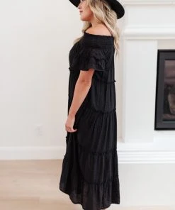 Ave Shops Dresses, Rompers, Jumpsuits Olivia Tiered Maxi Dress In Black