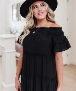 Ave Shops Dresses, Rompers, Jumpsuits Olivia Tiered Maxi Dress In Black