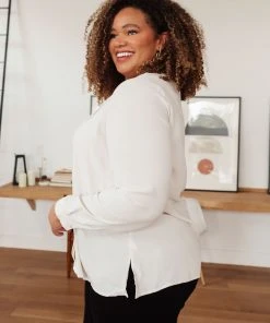 Ave Shops Clothing On Call Office Blouse In Cream