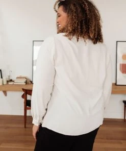 Ave Shops Clothing On Call Office Blouse In Cream