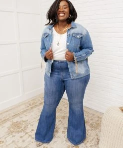 Ave Shops On The Fringe Jacket In Denim