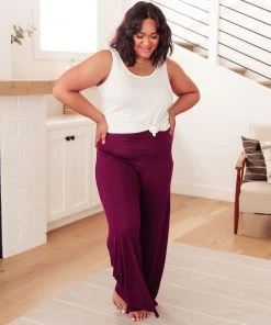Ave Shops On The Move Knit Pants in Wine - Comfortable & Stylish Bottoms 27 Ave Shops Bottoms & Jeans On The Move Knit Pants In Wine