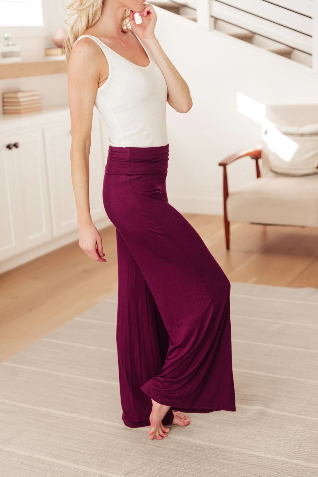 Ave Shops On The Move Knit Pants in Wine - Comfortable & Stylish Bottoms 6 Ave Shops Bottoms & Jeans On The Move Knit Pants In Wine